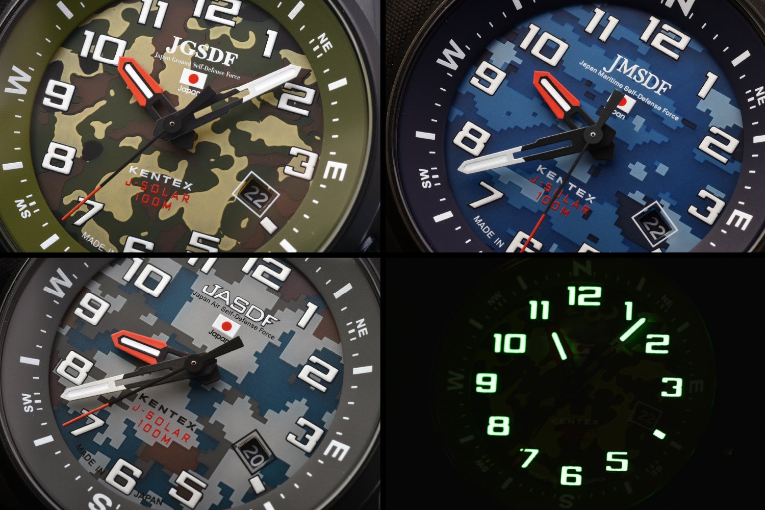 陸・海・空各自衛隊の迷彩服に同化する、戦闘仕様のコンバットソーラー