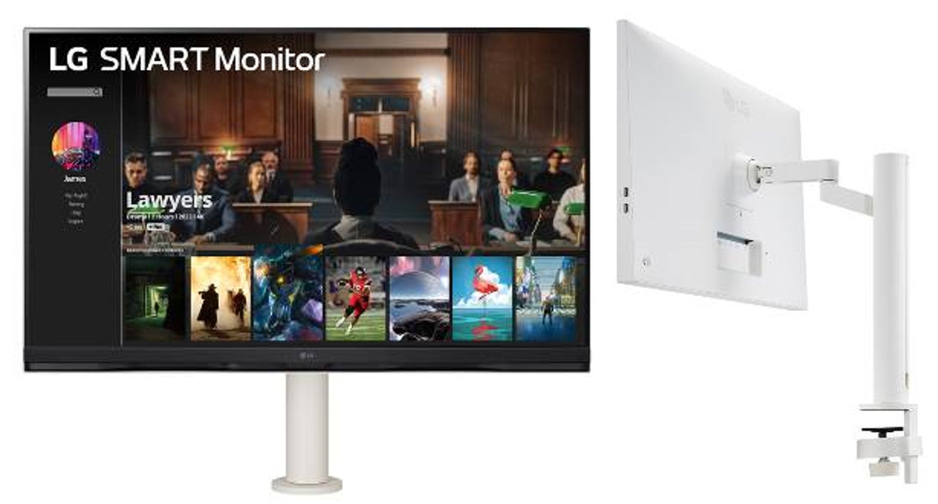 LG Smart Monitorシリーズ31.5インチのwebOS搭載4Kモニター「32SQ730S