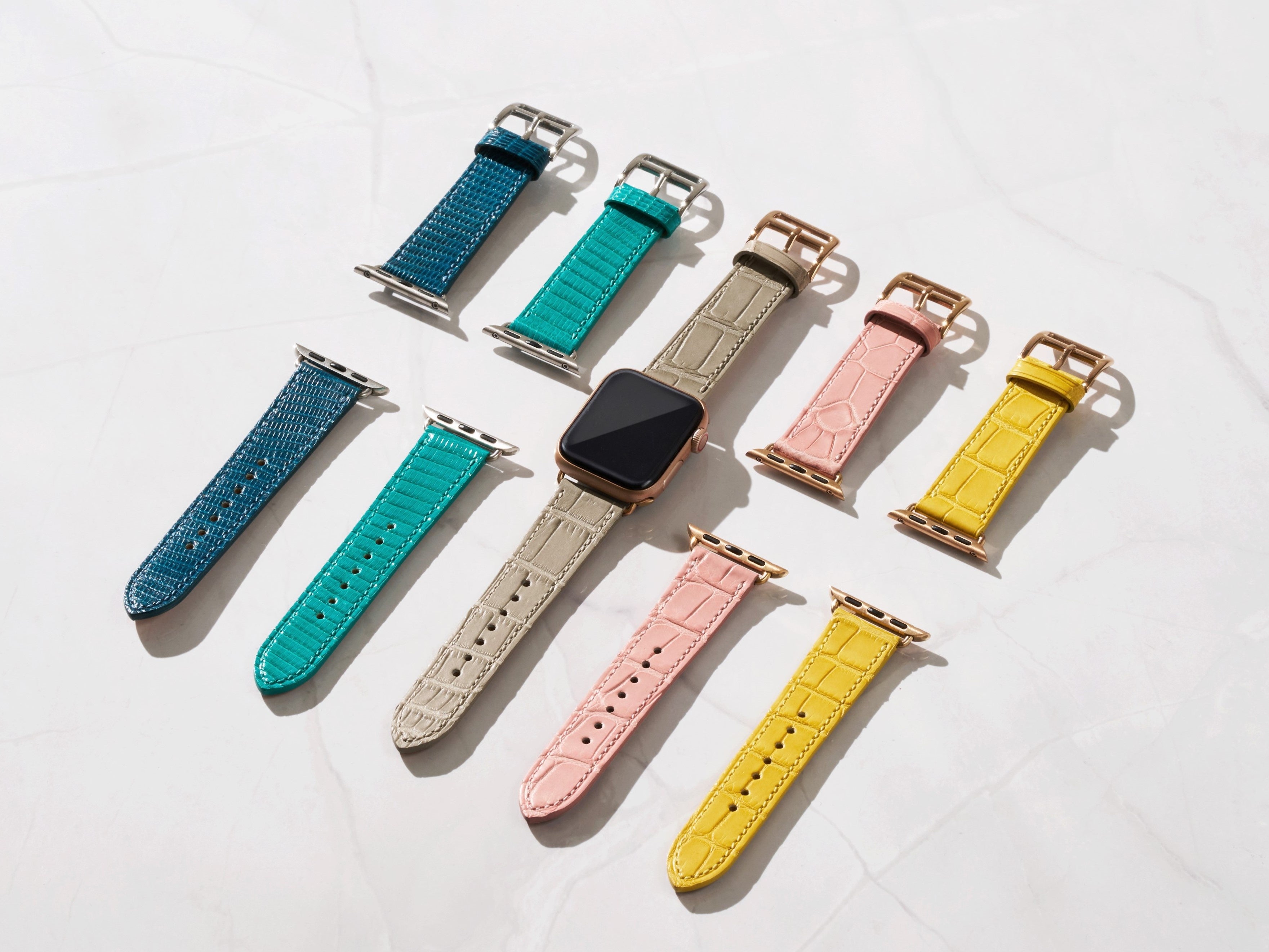 ボナベンチュラがエキゾチックレザーを使用したApple Watchバンドを
