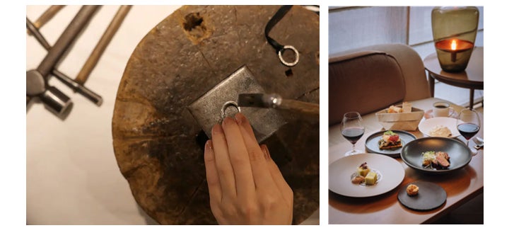 1970年央制作、イラン伝統彫金細工が楽器を奏でる人や花を刻む銀製