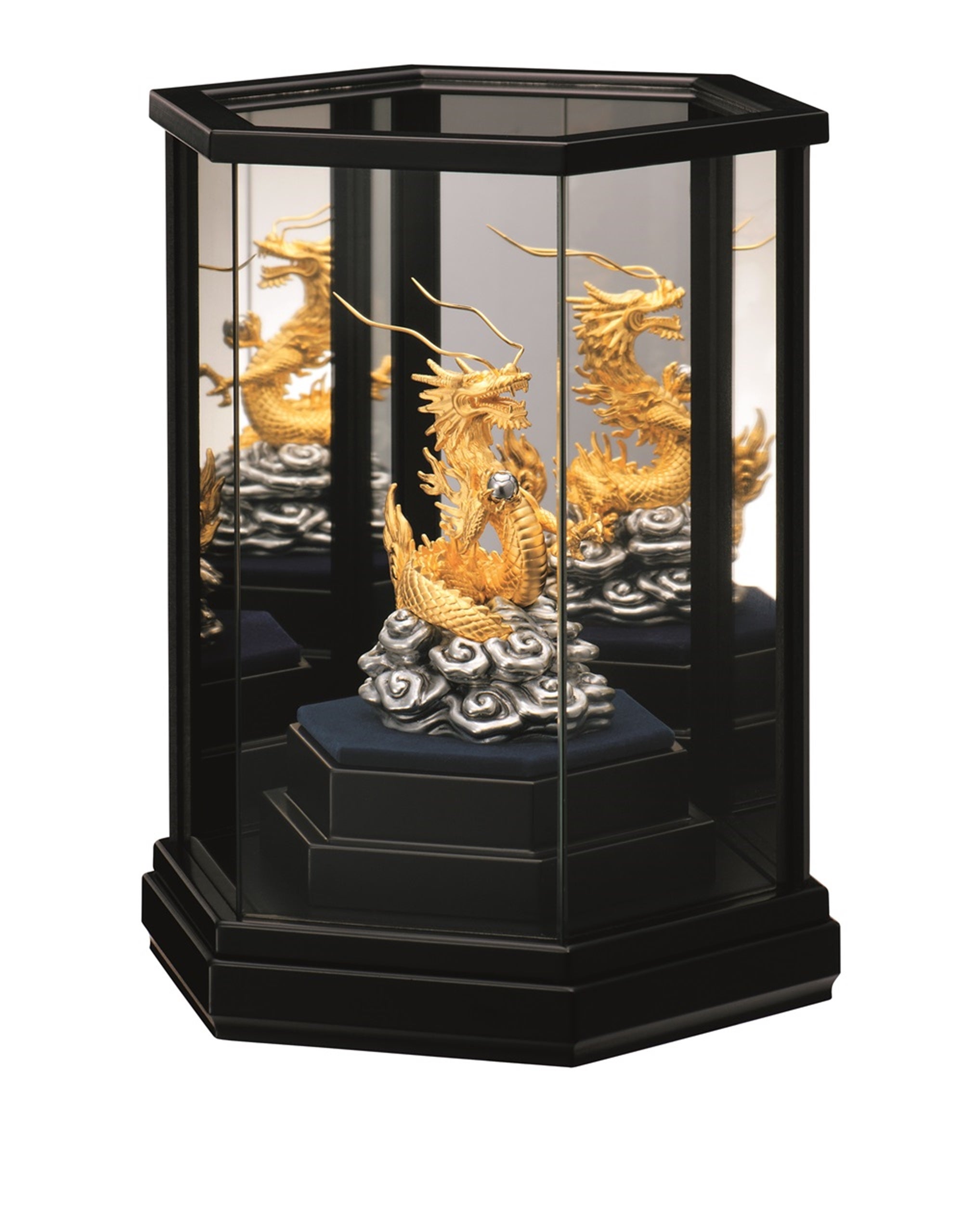 珍品 天然田黄石 水盂毛筆用 「龍騰盛世」 秋堂 作 彫刻 金龍文 文房具置物