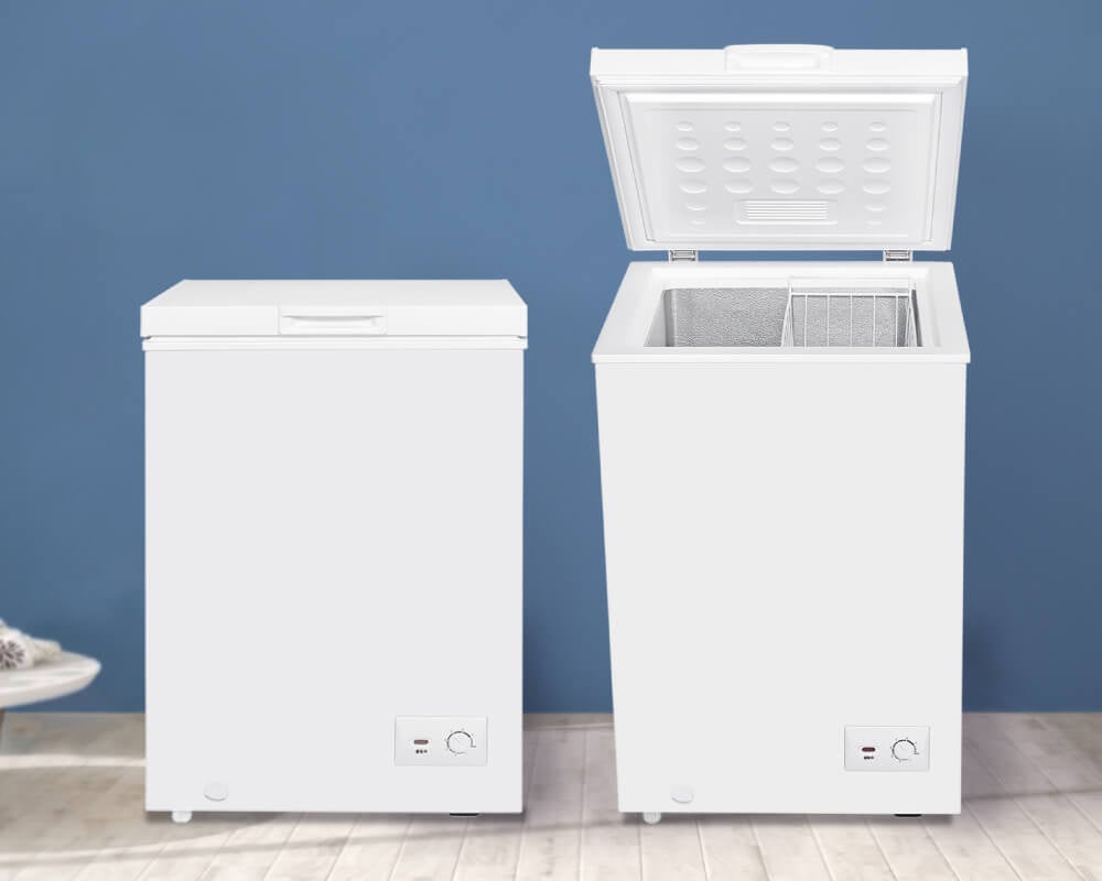 マクスゼン 上開き冷凍庫 99L JF100ML01WH ストッカー マクスゼン 99L