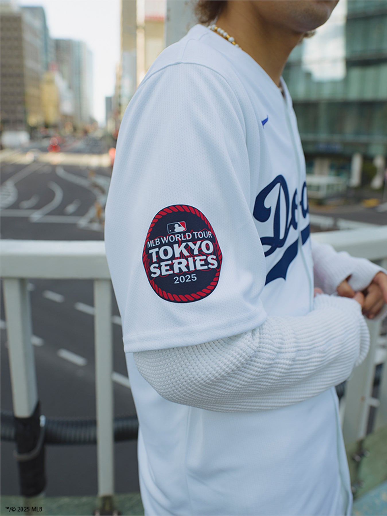 NIKE ドジャース 大谷翔平 ユニフォーム 東京シリーズ 袖パッチ付 M