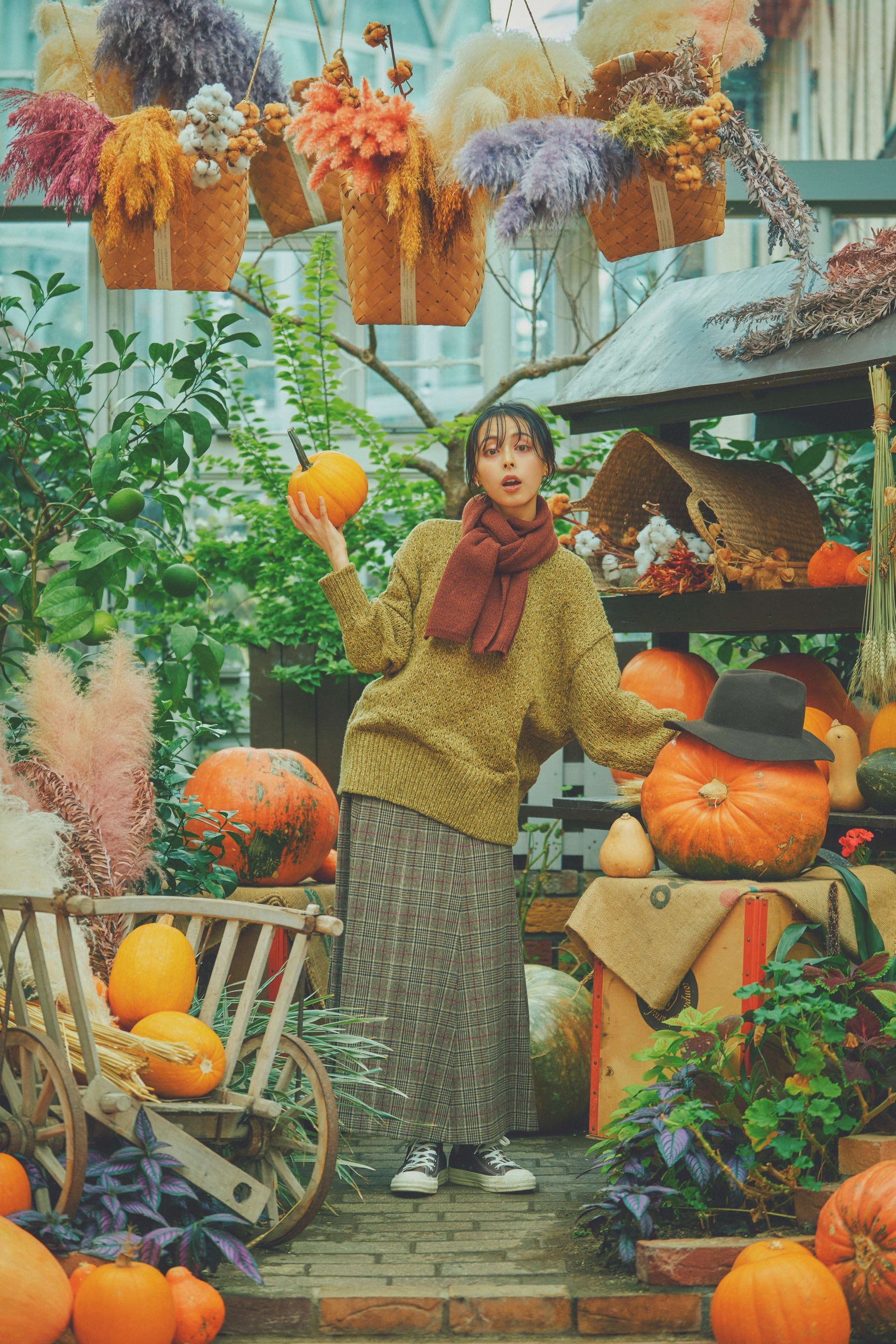 約300個の”本物のかぼちゃ