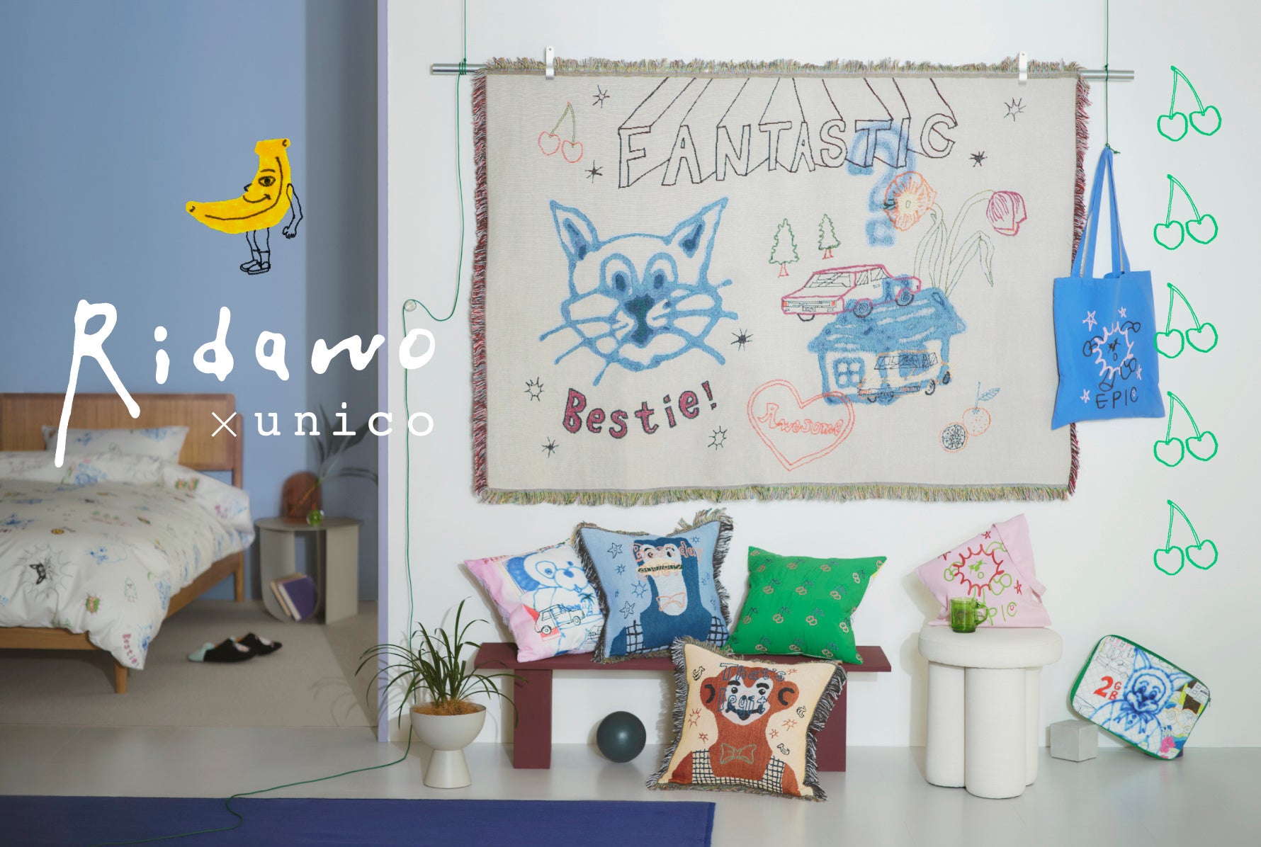 ライフスタイルショップ「unico 」がアーティストRidawo さんとの