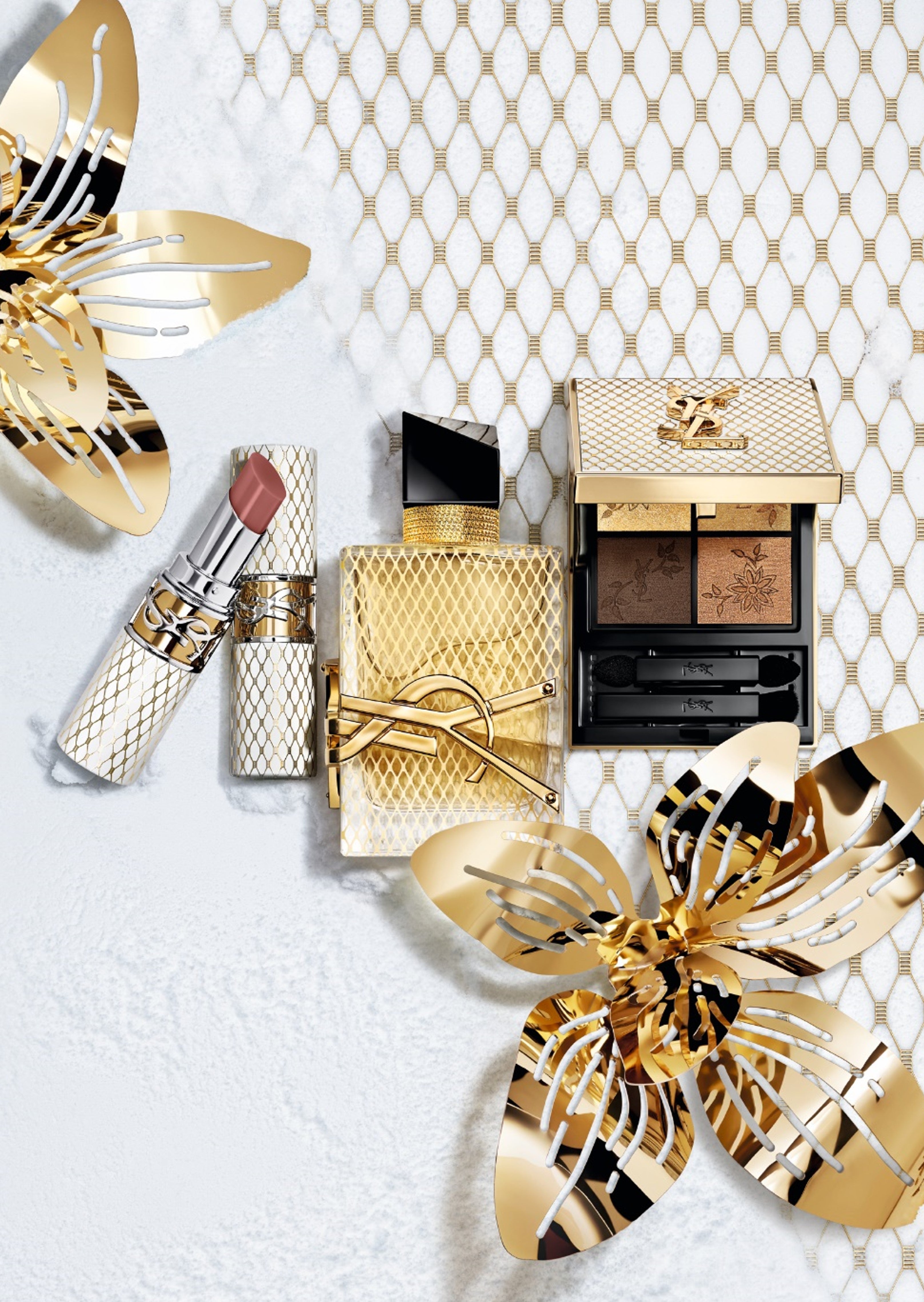 YSL】2024年クリスマス第一弾が登場。ゴールド ウィンター ブロッサム