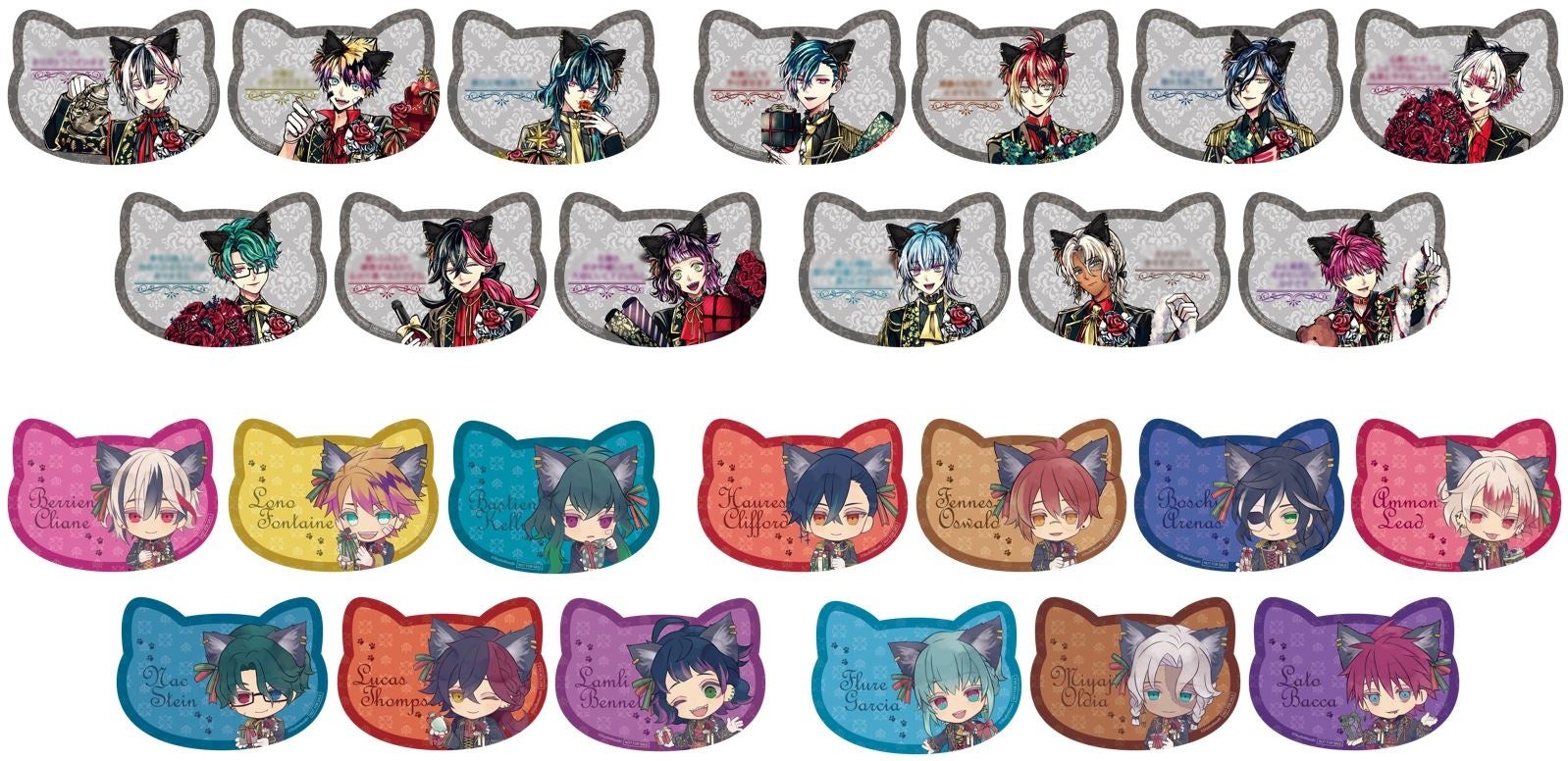 あくねこ ナンジャ ラムリ ハート缶バッジ