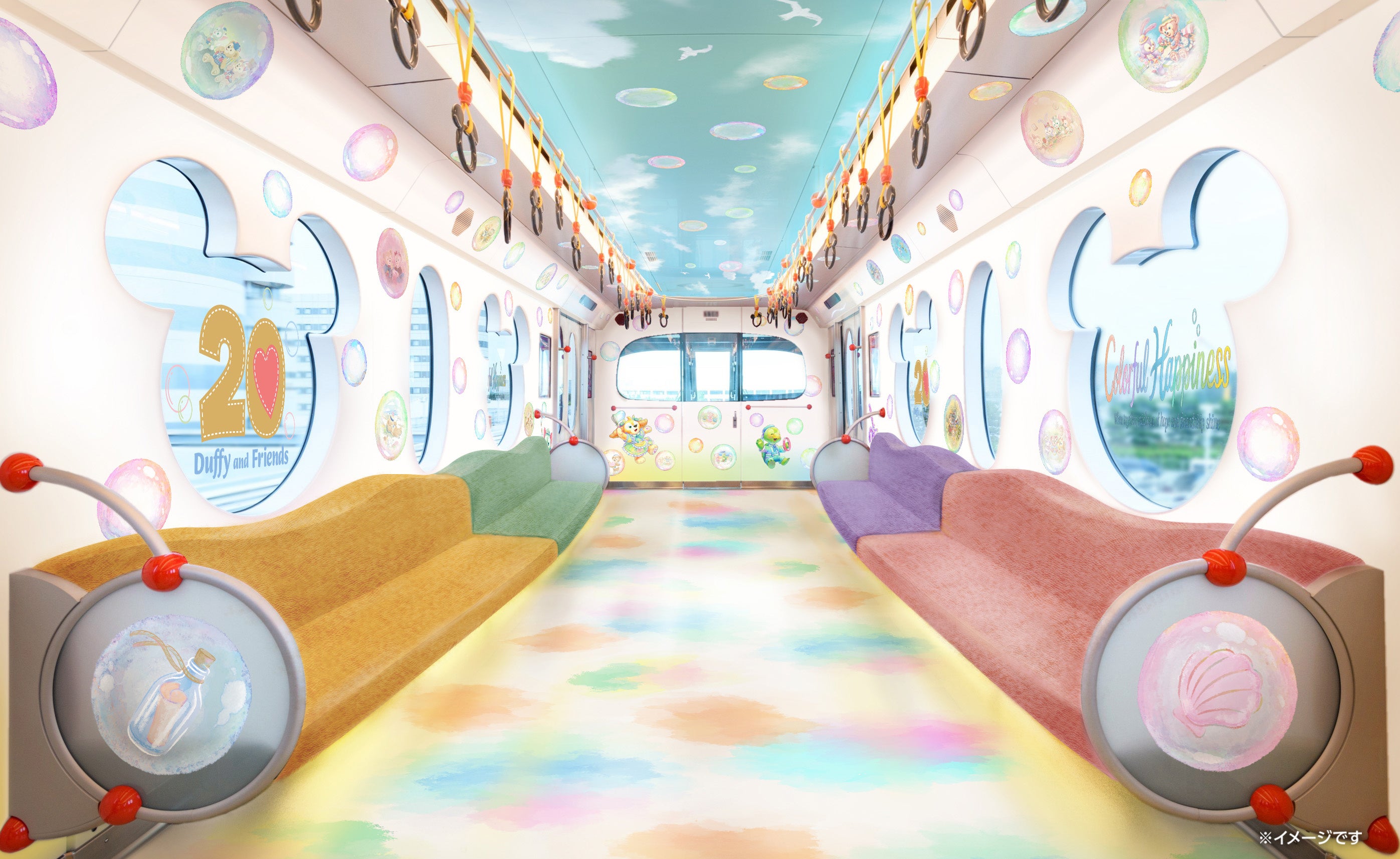 ダッフィー＆フレンズ20周年：カラフルハピネス」をテーマにした