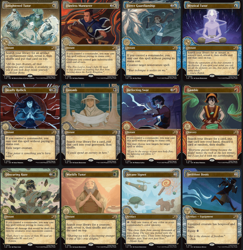 Avatar Commander Bundle Promos are confirmed for Arena (except Sol