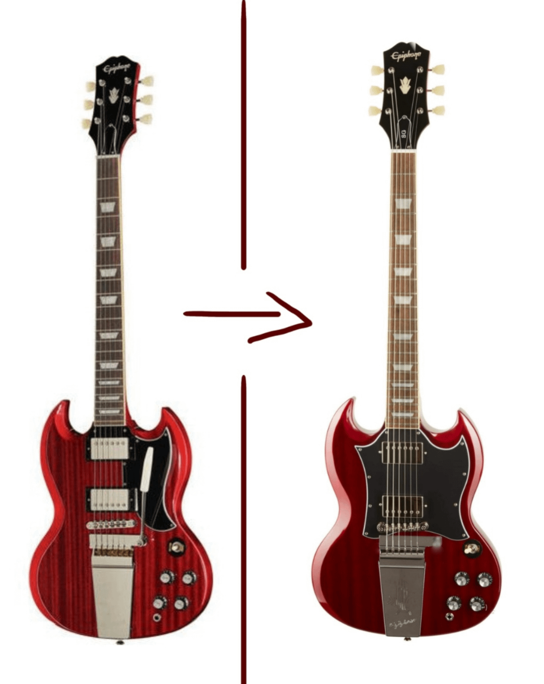 Epiphone SG 61 Vibrola の改造について : r/Guitar