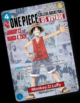 LF] ONE PIECE × College Basketball Promo Card (USA Event) From