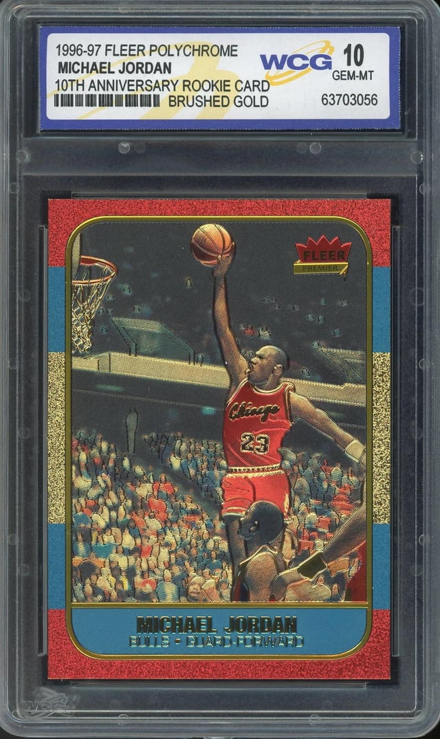 マイケル・ジョーダン 1996-97 ブラッシュドゴールド 10周年記念