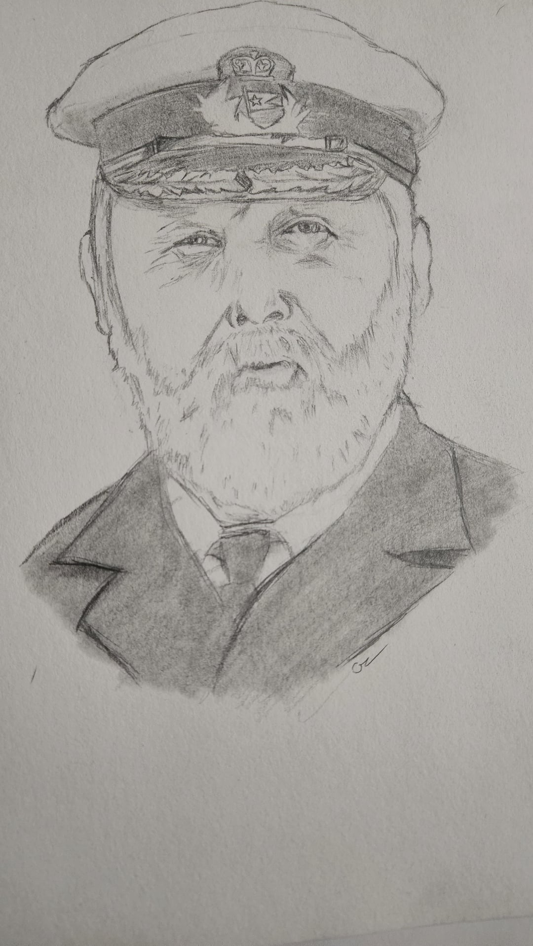 エドワード・ジョン・スミス船長の絵 : r/titanic