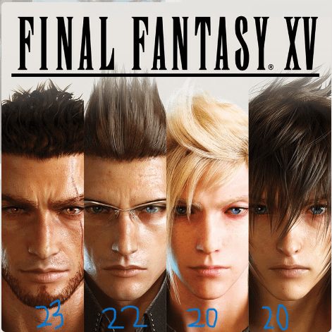 FF15 額入り ラバーストラップ ノクト プロンプト イグニス グラディオ