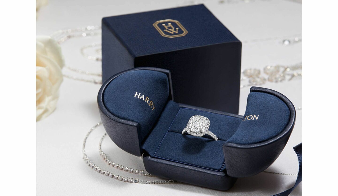 ハリーウィンストン ペア リング 箱のみ 指輪ケース