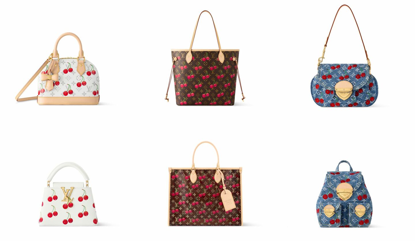LOUIS VUITTON ルイ・ヴィトン × 村上隆 チェリー柄 4点セット ルイ