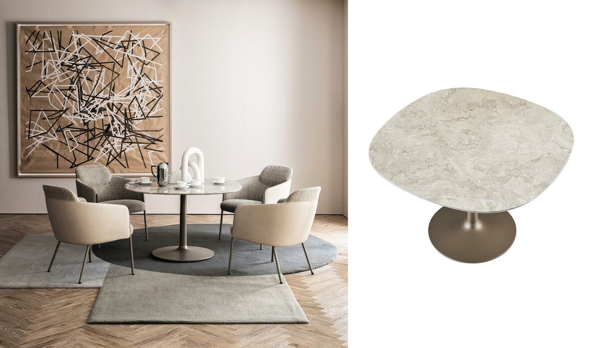 アルフレックス」の新作テーブル｜心地よい“居場所”をつくる絶妙な