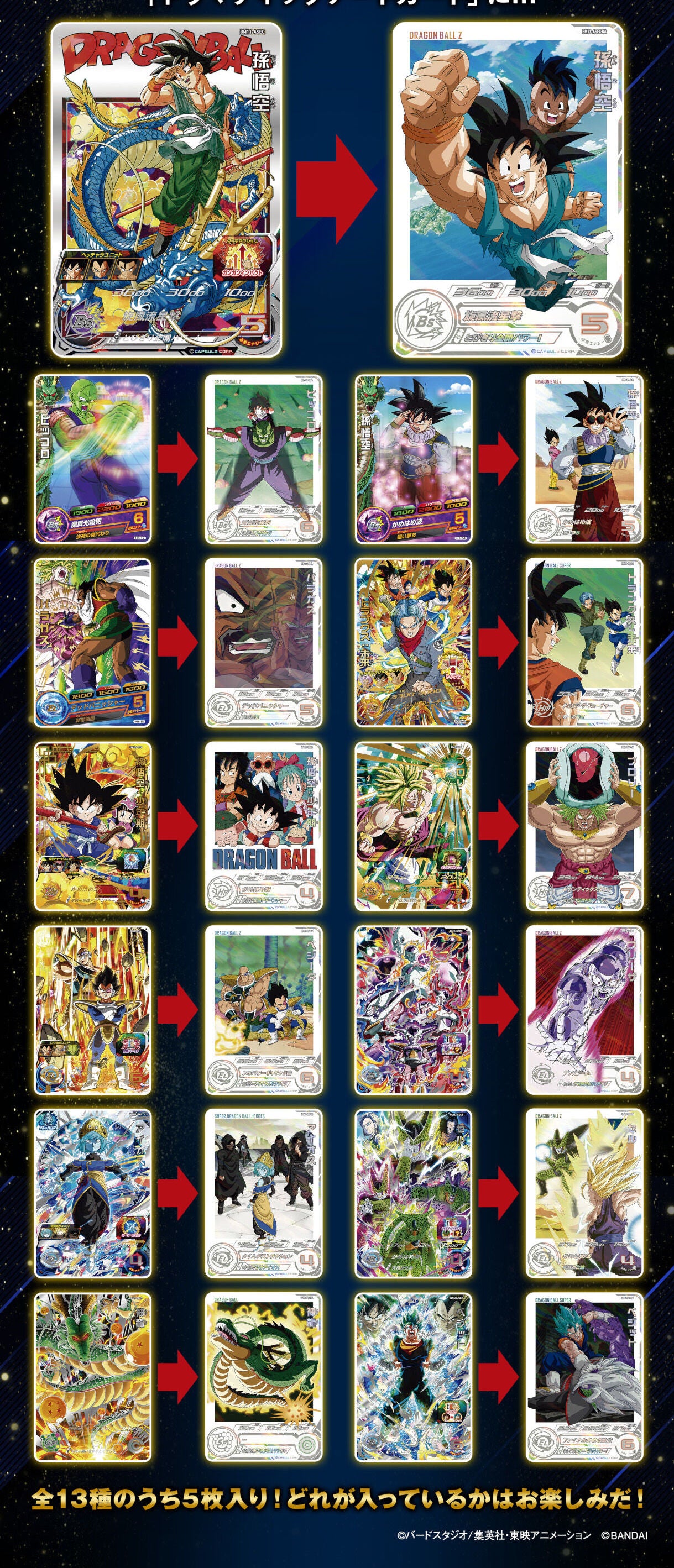 スーパードラゴンボールヒーローズ ドラマティックアート3枚セット