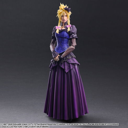 FF7R「女装クラウド」超クオリティーフィギュアが公式から登場 手を前