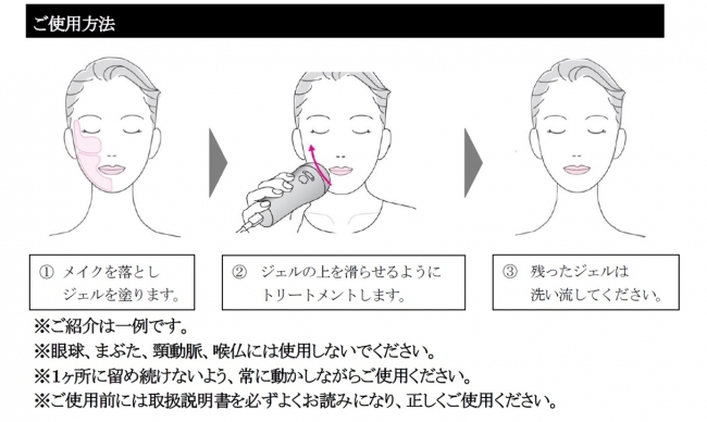 家庭用では業界初‼ 顔専用の中周波（干渉波）を搭載 「時短」「簡単