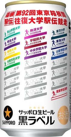 サッポロ生ビール黒ラベル「箱根駅伝缶」発売 ～大会オリジナル