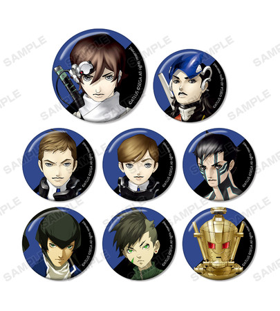 真・女神転生 缶バッジ3個セット イベントくじ F賞 5種 真・女神