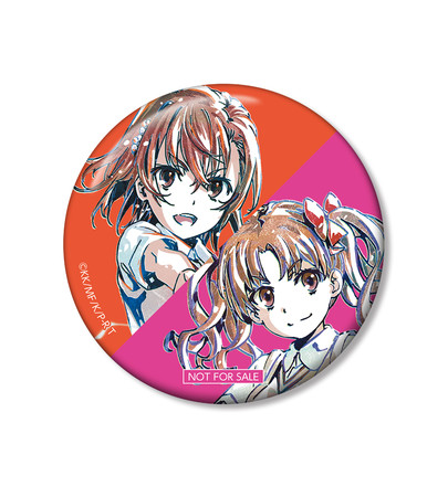 御坂美琴 白井黒子 缶バッジ とある魔術の禁書目録 超電磁砲 藤商事