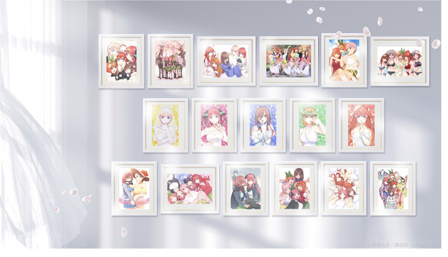 あき 五等分の花嫁 アートフレーム 2点セット あき 五等分の花嫁