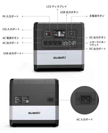 同時に12端末を充電可能・超大容量1182.72Wh・UPS搭載・10年耐久
