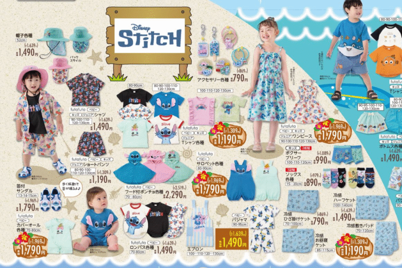 バースデイ しまむら フタフタ ディズニー 夏服 半袖Tシャツ 子供服