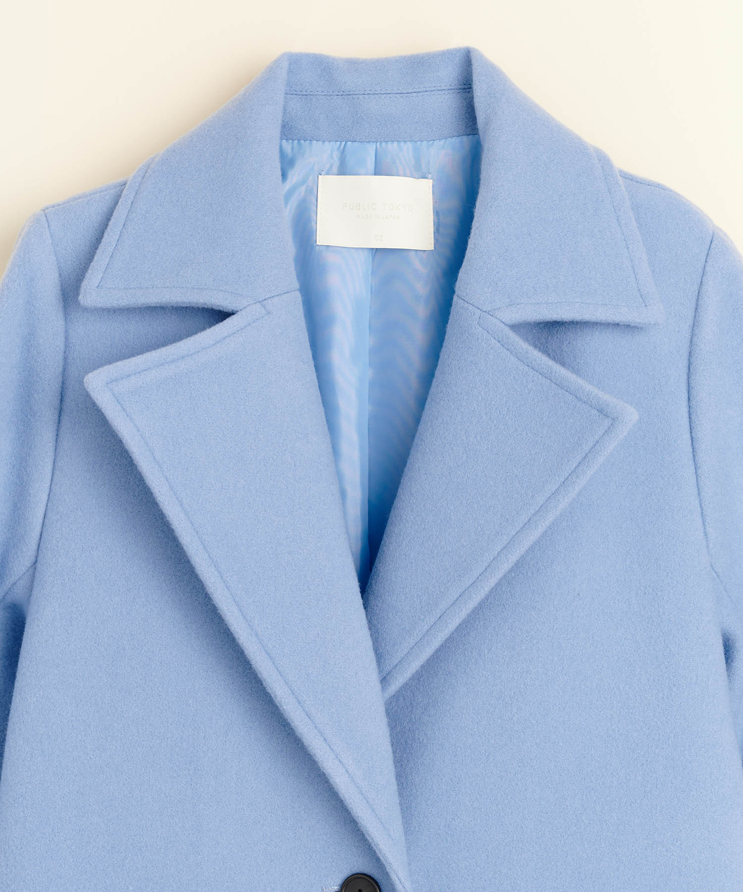 ベルテッドフレアチェスターコート(1 BLUE): : ウィメンズ｜PUBLIC