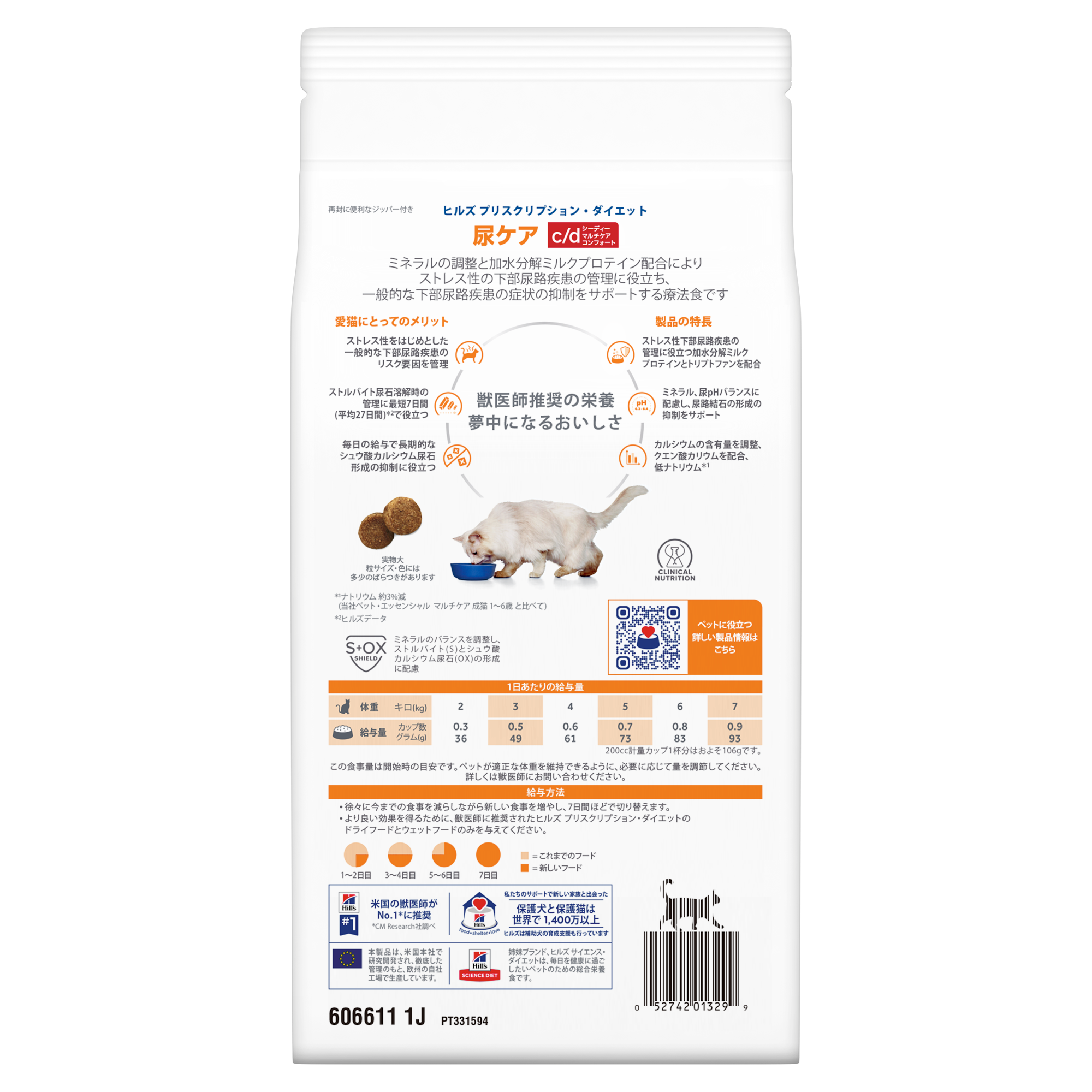 猫用〉c/d シーディー マルチケア コンフォート チキン ドライ