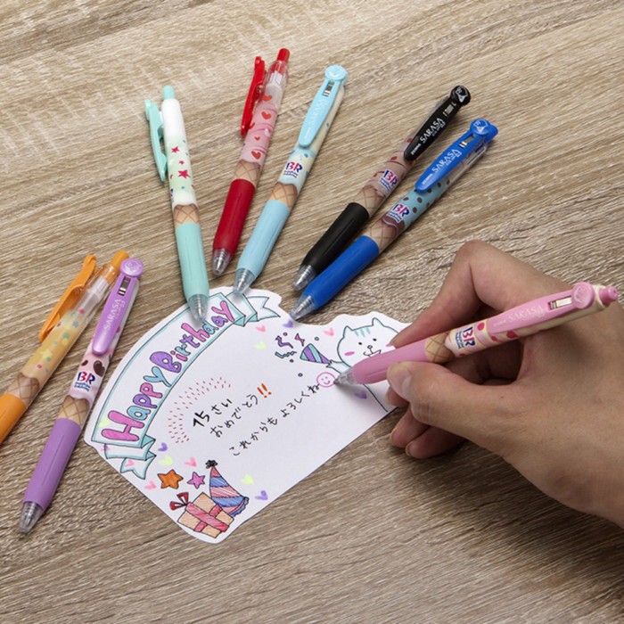 サーティワンのアイスクリームがカラフルボールペンに！？「サラサ