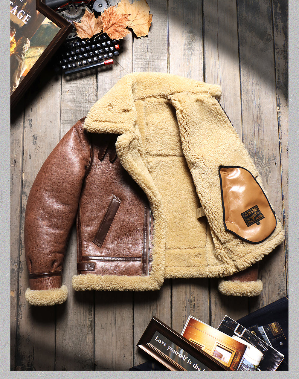 ☆ブラウンムートン B-3フライトジャケット☆S～4XL – quietman clothes