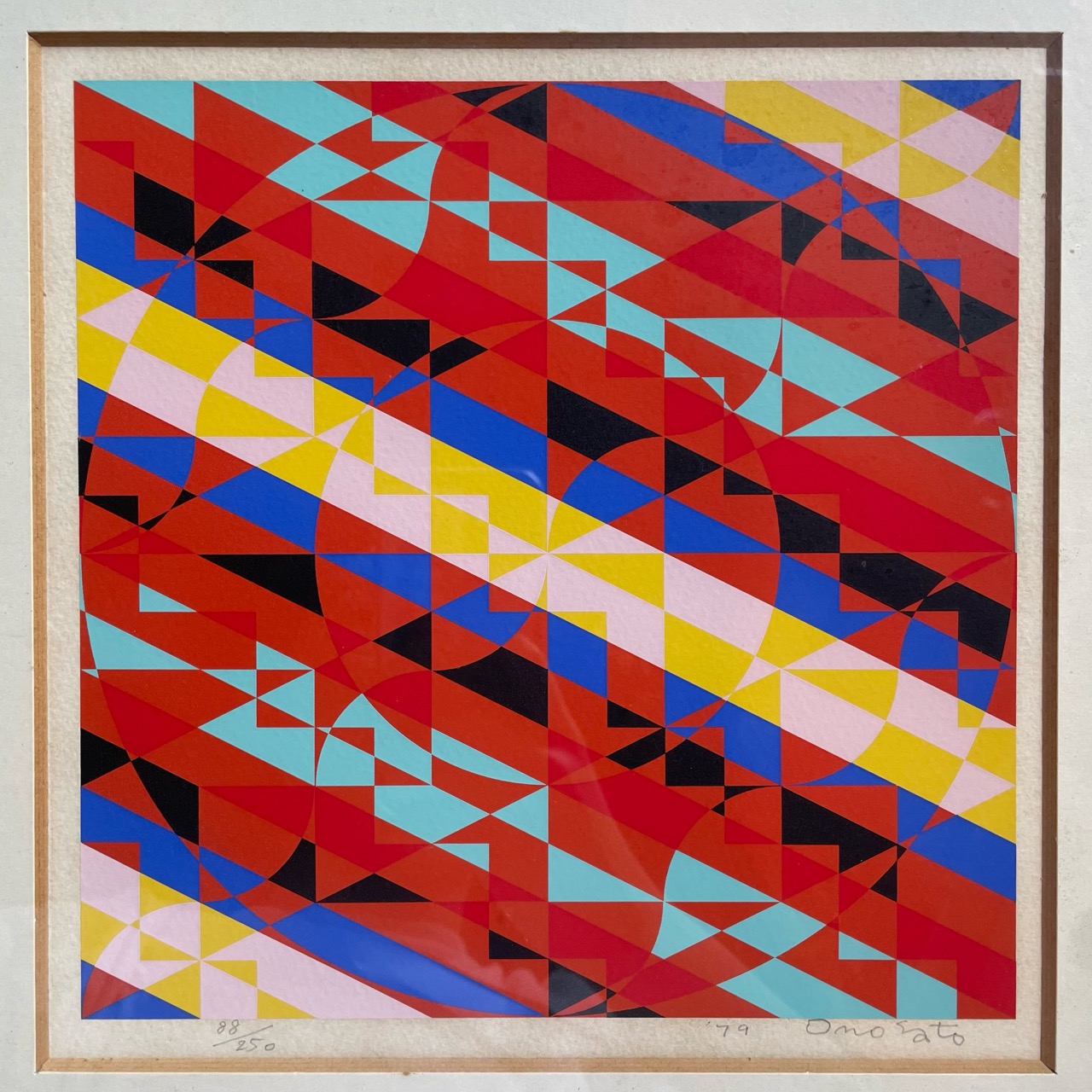 ☆F42☆オノサトトシノブ「Silk-62」シルクスクリーン ☆F42