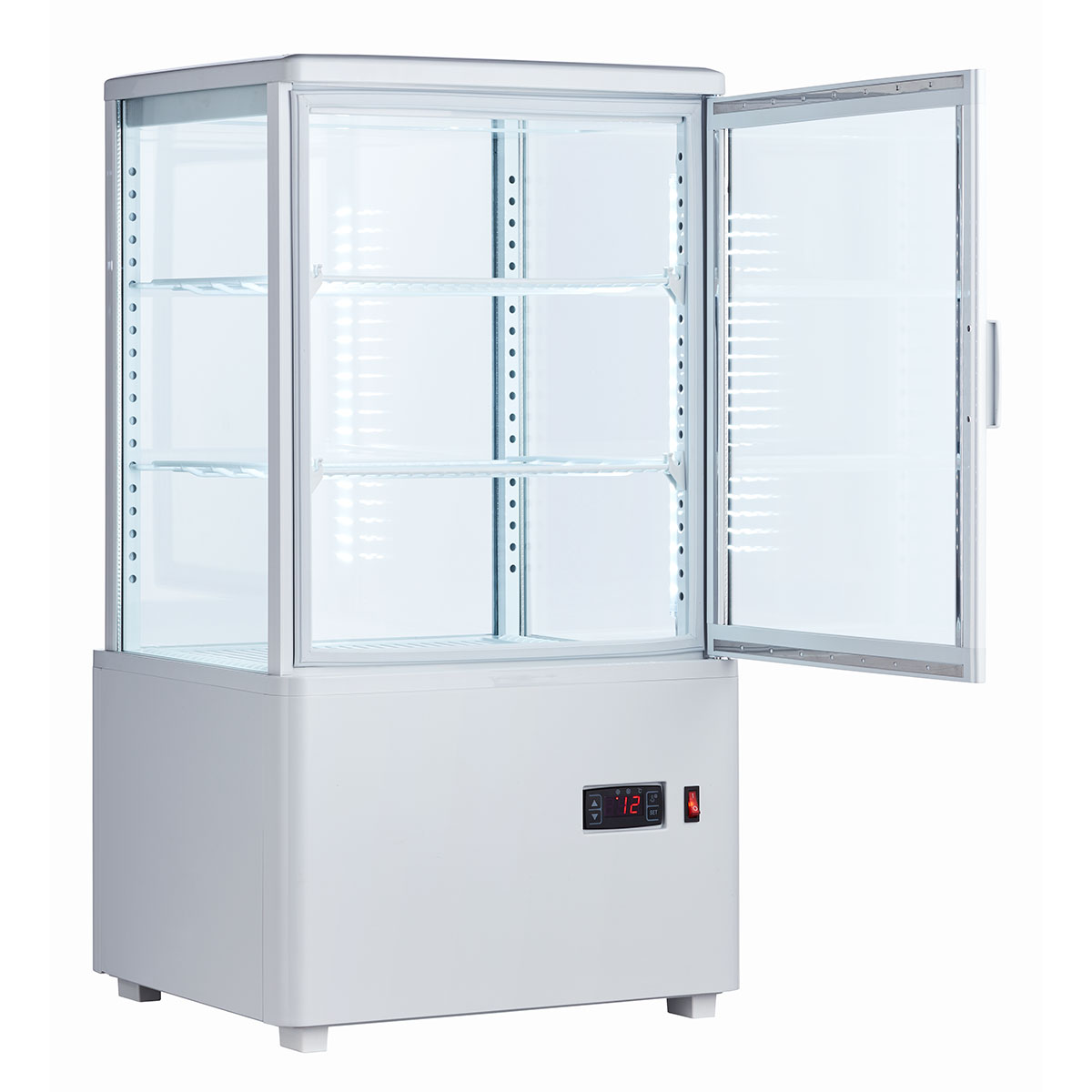 城島株式会社 4面ガラス冷蔵ショーケース HJR-FG70SWT 2019年製 KIJIMA