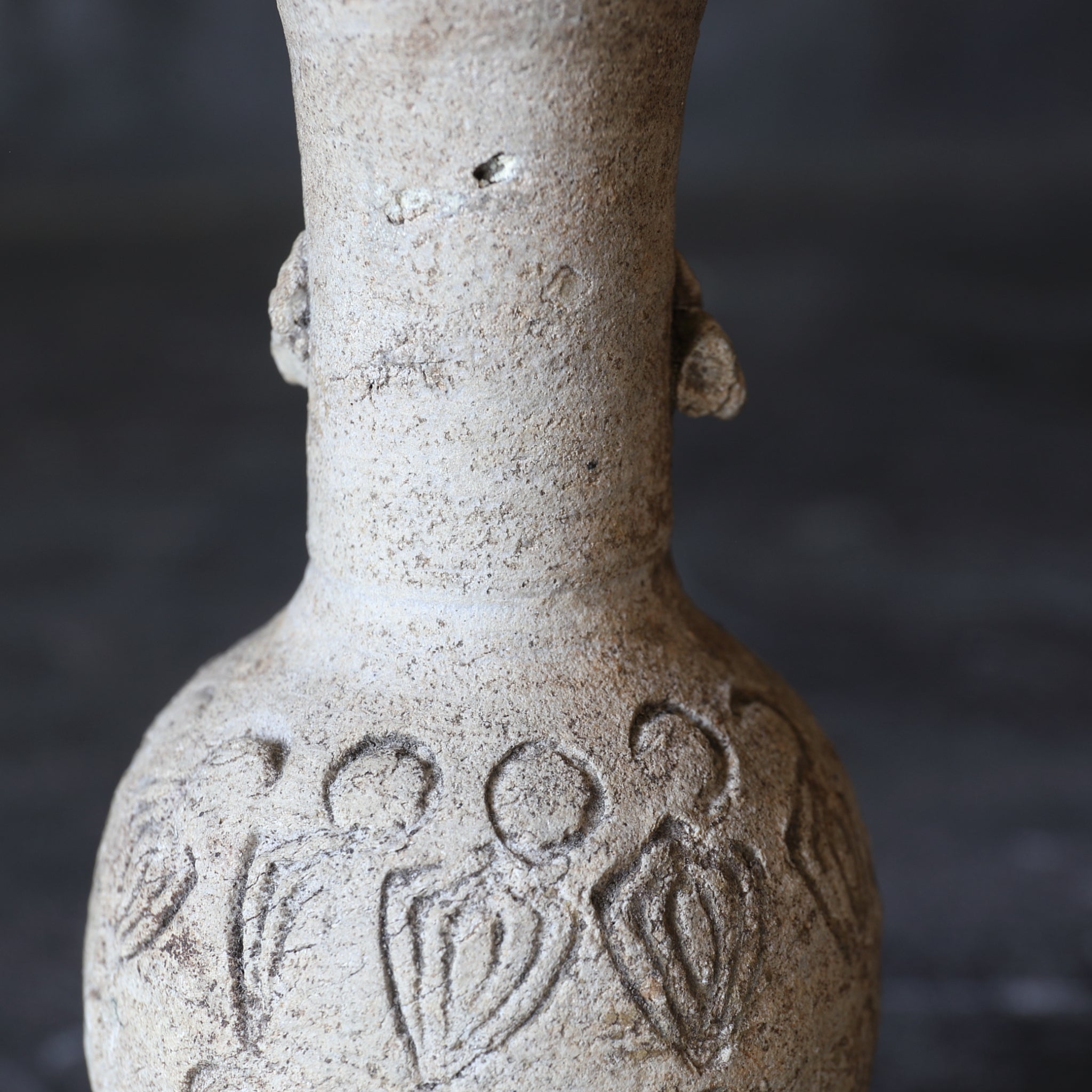 陶器製のグレーとブラウンの仏花器 Amazon.co.jp: 【2ケセット