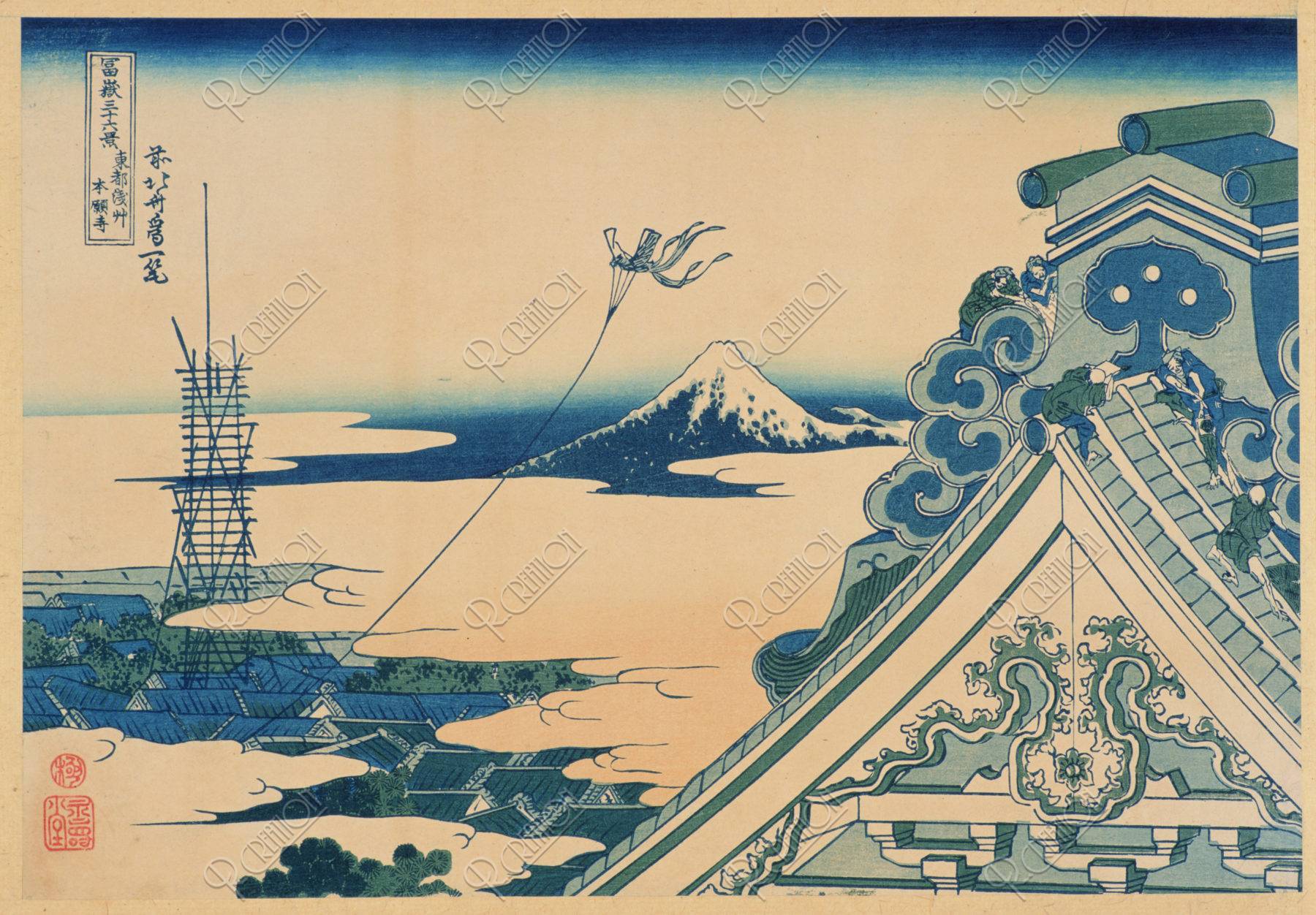 富嶽三十六景 東都浅草 本願寺 | 写真 | アールクリエーション