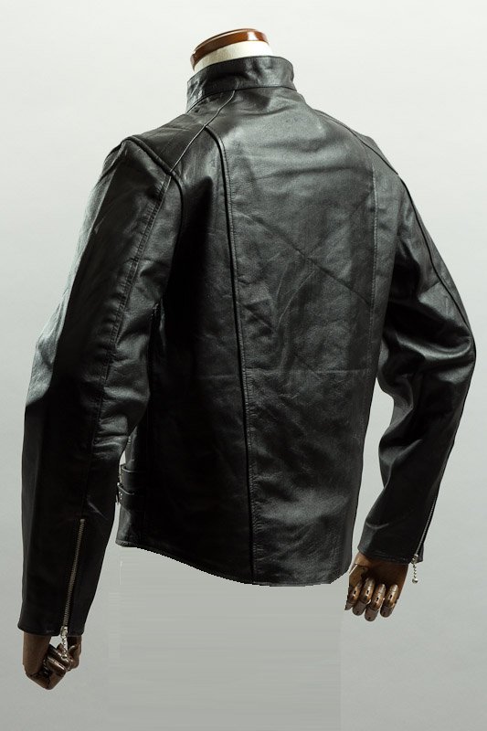 UKシングルライダースジャケット カウレザー ブラック、ライダース