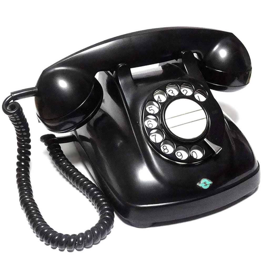 昭和レトロ黒電話ダイヤル式