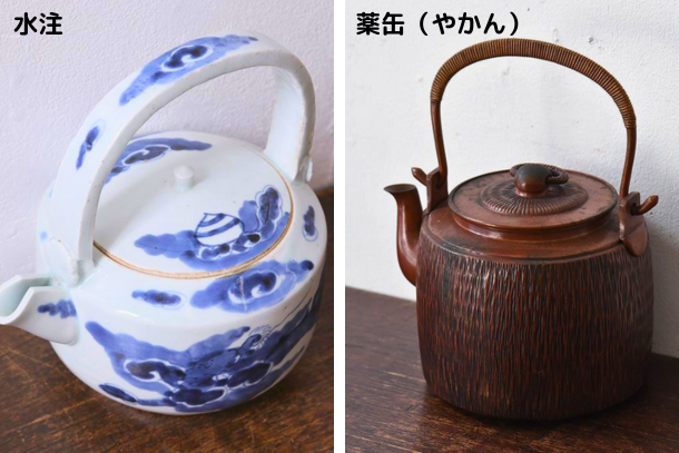 茶道具 水注 水注 銅器 木箱付き 茶道具 水注 銅器 木箱付き