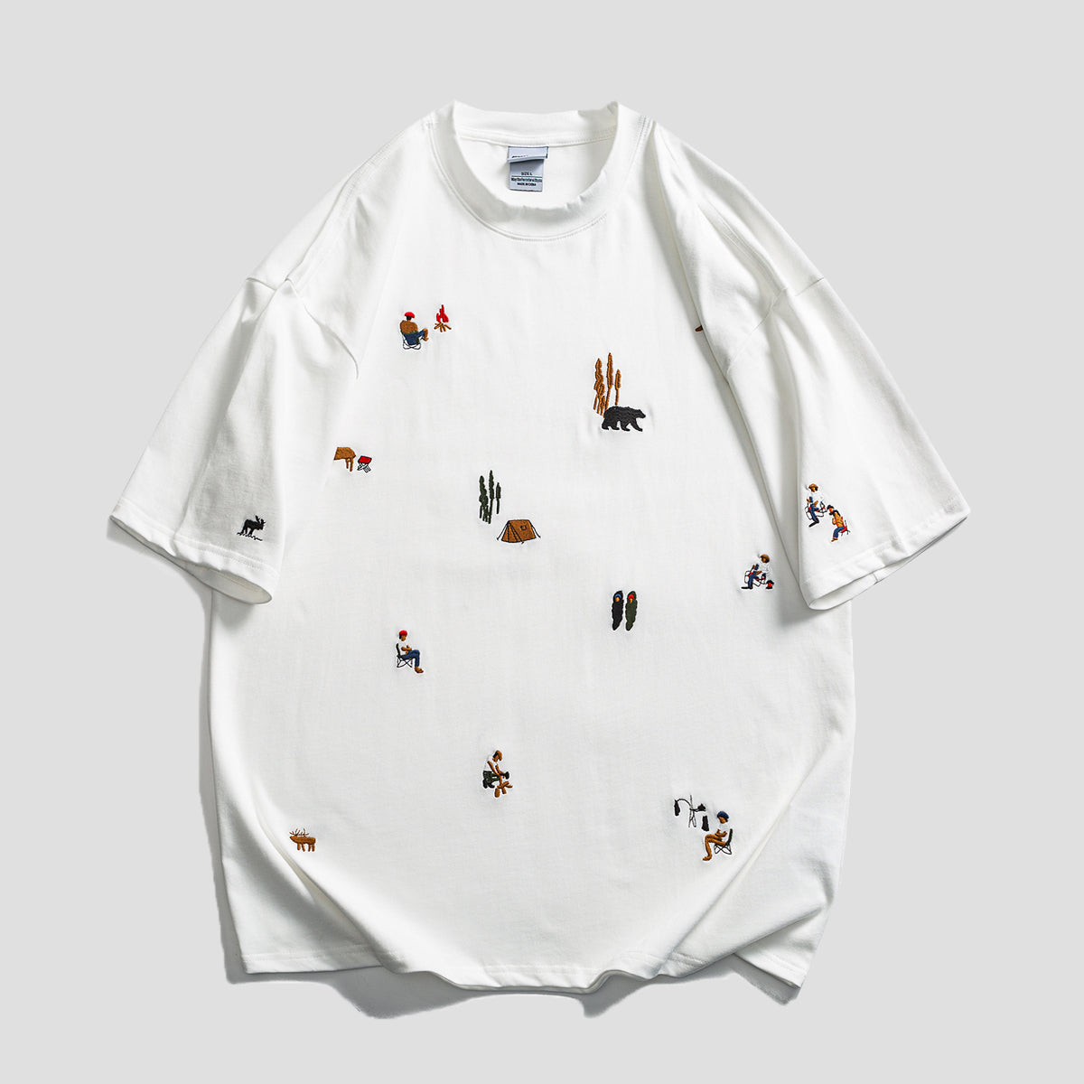 森と人と｜アウトドア刺繍Tシャツ – RakuInk