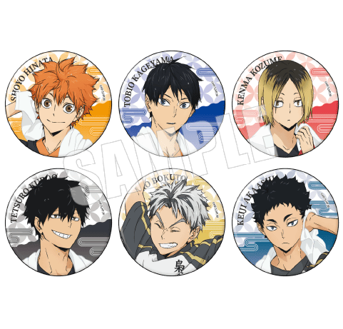 ハイキュー 【孤爪研磨】 極楽湯缶バッジ ×80 ハイキュー 【孤爪研磨