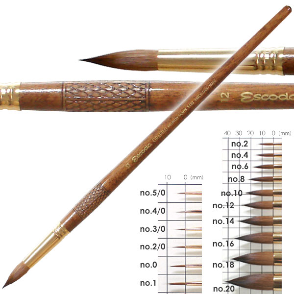 エスコダ 2420コリンスキータイミーセーブル長軸ラウンド | 画材