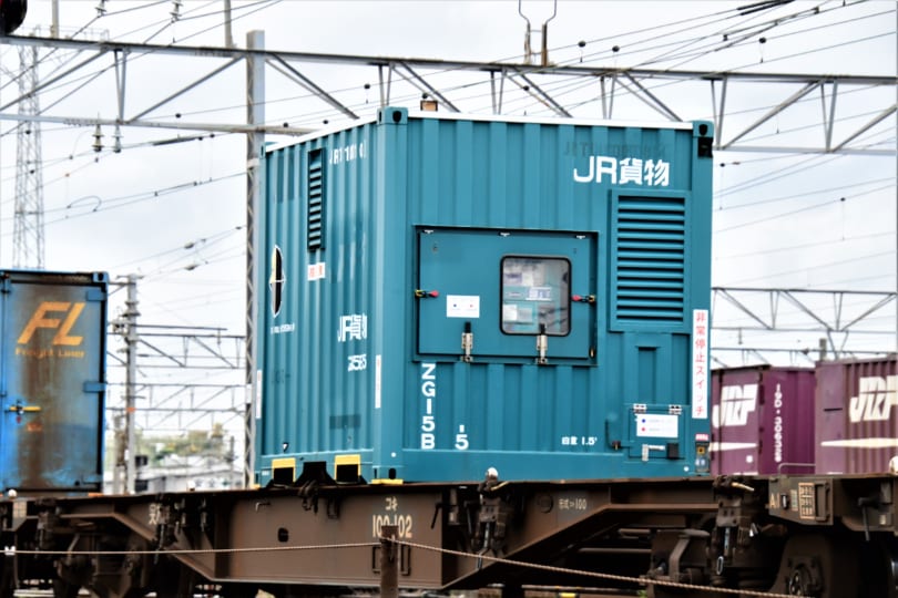 2089レに事業用コンテナ（ZG15B）積載される | 鉄道ホビダス