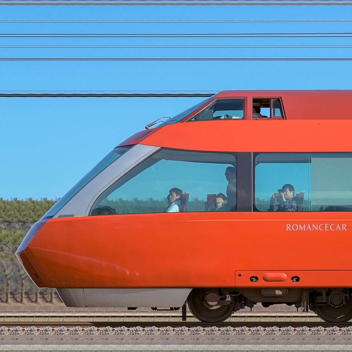 小田急ロマンスカー GSE70000形 プレート 日本郵便、小田急