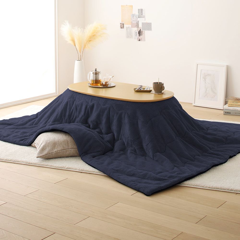 unicoメッテ円形こたつテーブルとunico円形こたつ掛け布団セット unico