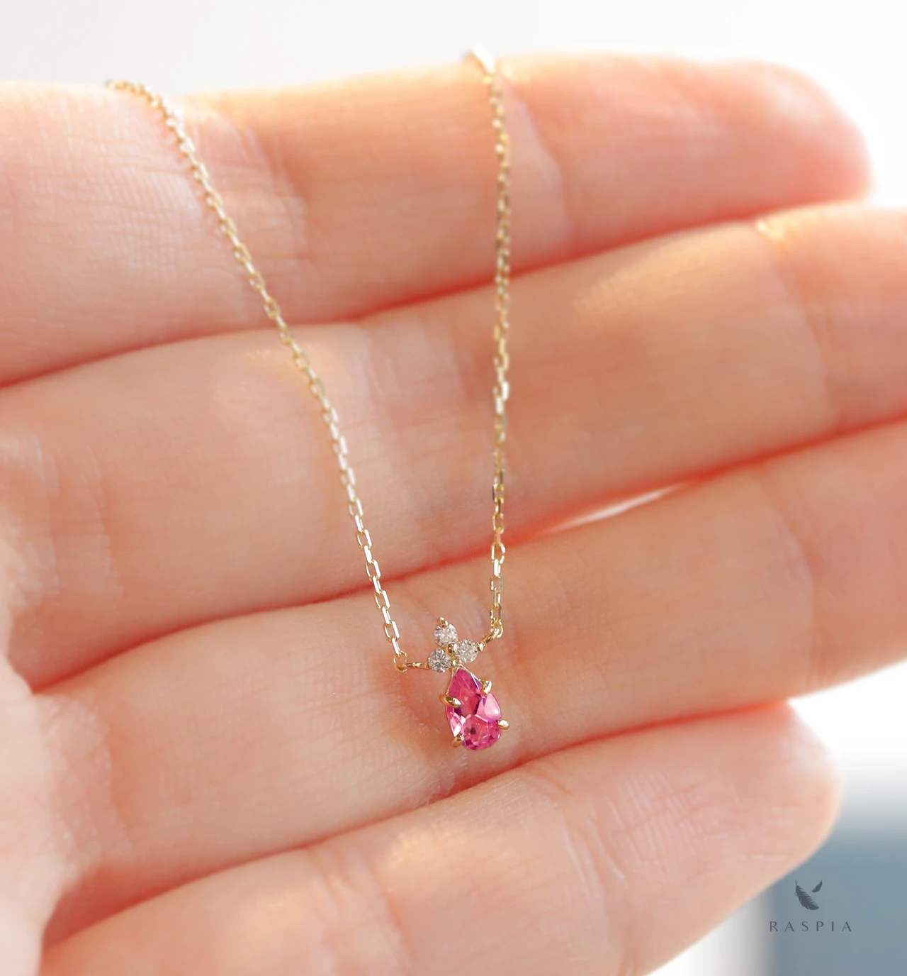 鮮やかなフューシャピンク!!☆アヤナスピネル18金ペンダントトップ