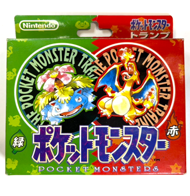 初代ポケモンデザインの「ポケットモンスター トランプ 赤・緑」お