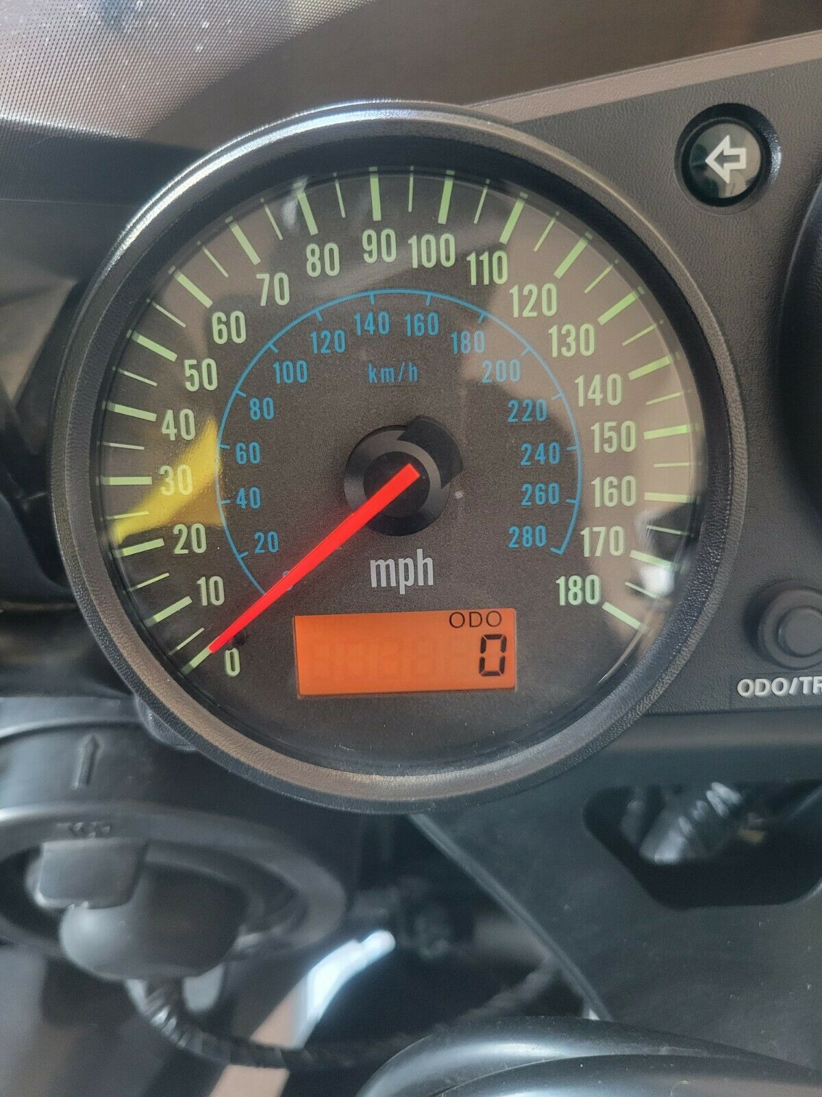 バインダー 廃盤ZX零メーター130km ファイヤパターン 190930.KNINJA